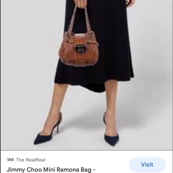 Jimmy Choo Mini Ramona Chain Bag Satchel 💯 - Picture 13 of 13